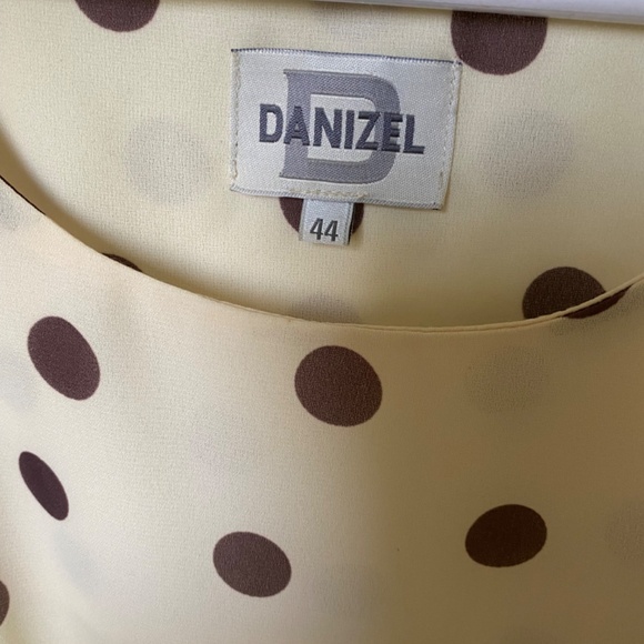 Danizel dress in cream with brown dots; EU size 44 - Picture 4 of 6